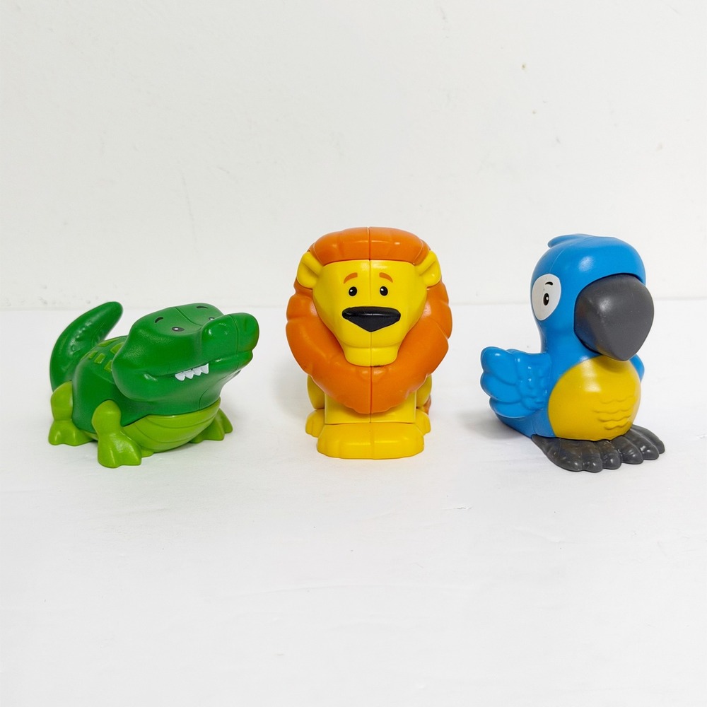 Fisher-Price Little People Go Wild Safari Jungle Figure Alligator Lion Bird